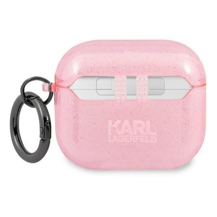 KARL LAGERFELD Karl Lagerfeld AirPods 3 Skal Glitter - Rosa