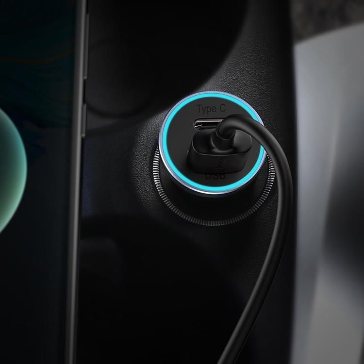 BASEUS Baseus Golden Billaddare USB Till USB-C 40 W Lightning Kabel - Grå