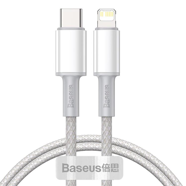 BASEUS Baseus Power USB-C till Lightning kabel 20 W 1m - Vit