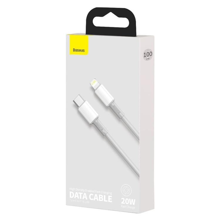 BASEUS Baseus Power USB-C till Lightning kabel 20 W 1m - Vit