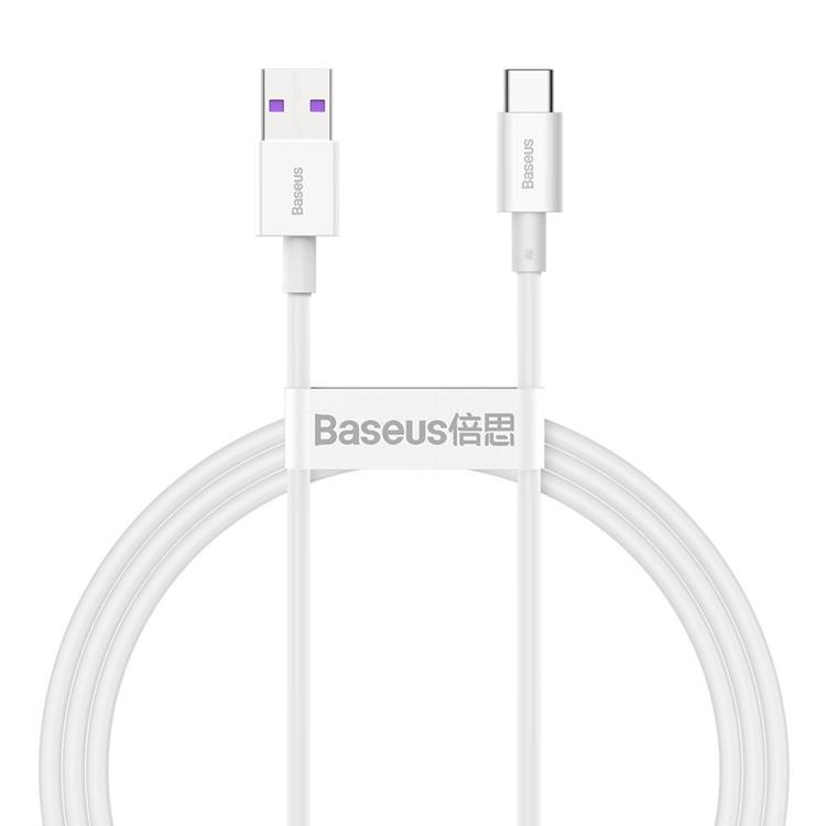 BASEUS Baseus Superior USB-C till USB-A kabel 66 W 1m - Vit