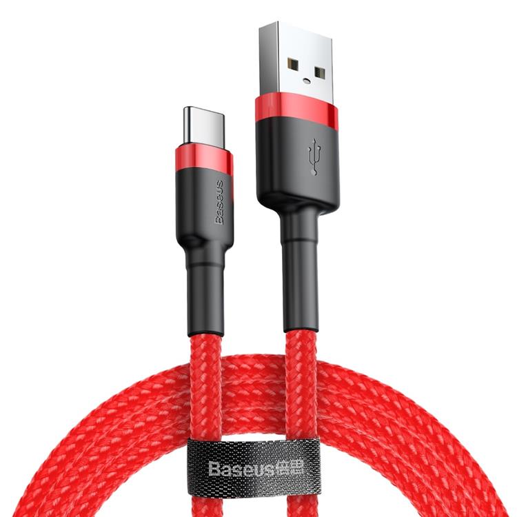 BASEUS Baseus Cafule USB-C till USB-A kabel 3A 0.5M - Röd