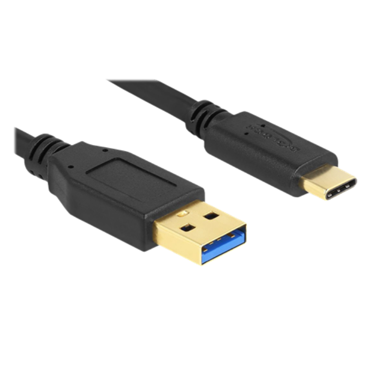 UTGATT1 DeLock USB-A till USB-C Kabel 2 m - Svart