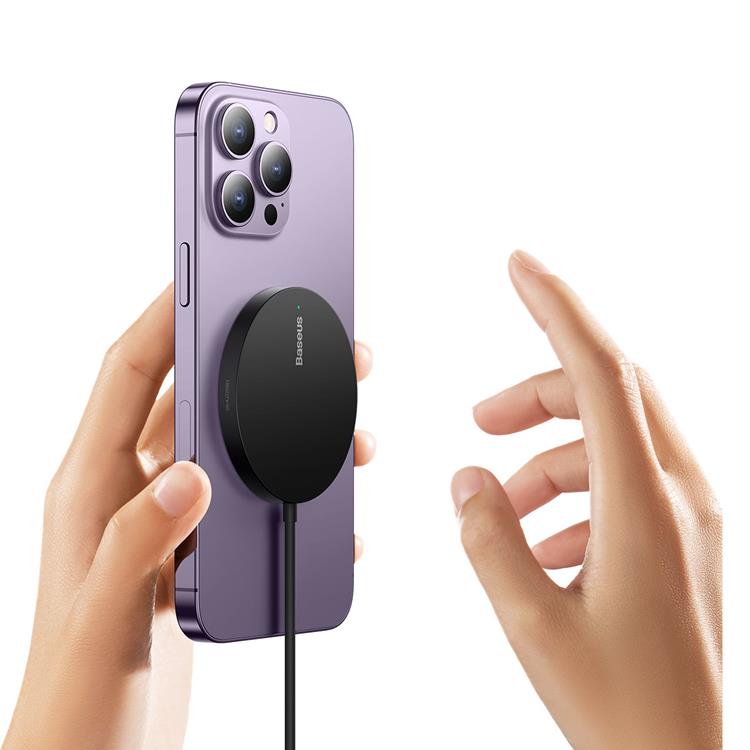 BASEUS Baseus Mini3 Magsafe Trådlös Laddare Induction 15W - Svart