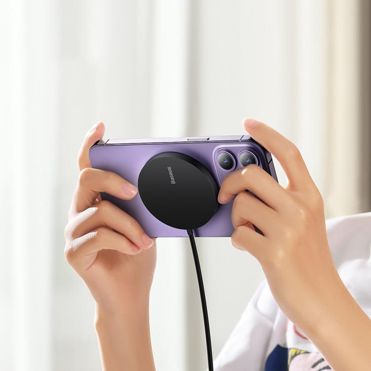 BASEUS Baseus Mini3 Magsafe Trådlös Laddare Induction 15W - Svart