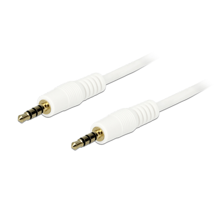 UTGATT1 DeLock 3.5mm Ljud Kabel 3m - Vit
