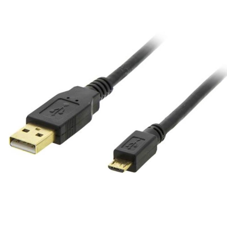 UTGATT1 Deltaco USB-A Till Micro USB Kabel 1m - Svart
