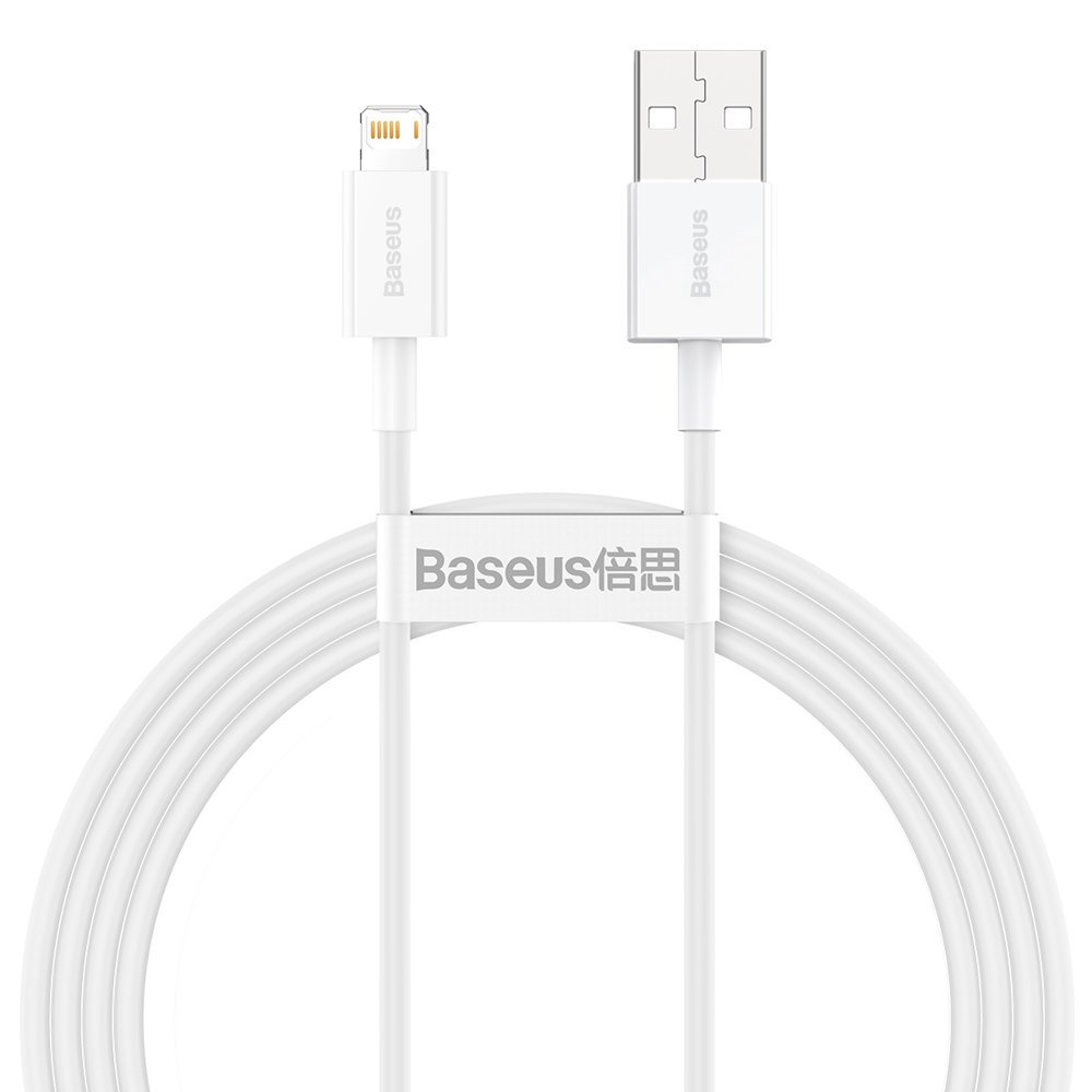 BASEUS Baseus Superior USB-A till Lightning kabel 1.5m - Vit