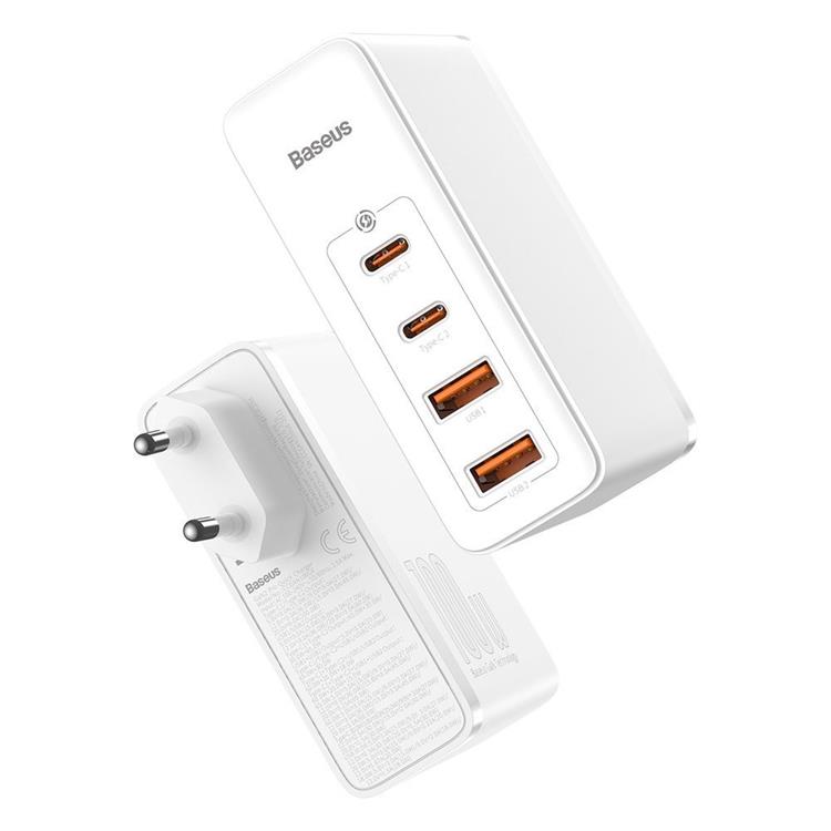 BASEUS Baseus GaN2 Pro Fast Väggladdare USB Type-C 100W - Vit