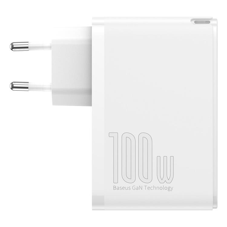 BASEUS Baseus GaN2 Pro Fast Väggladdare USB Type-C 100W - Vit