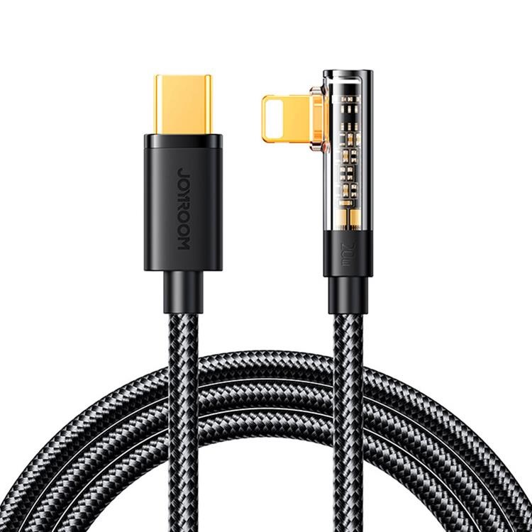 Joyroom Joyroom Angled USB-C till Lightning kabel 20W 1.2m - Svart
