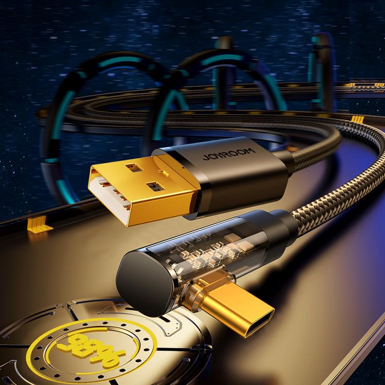 Joyroom Joyroom Angled USB-C till USB-A kabel 1.2m - Svart