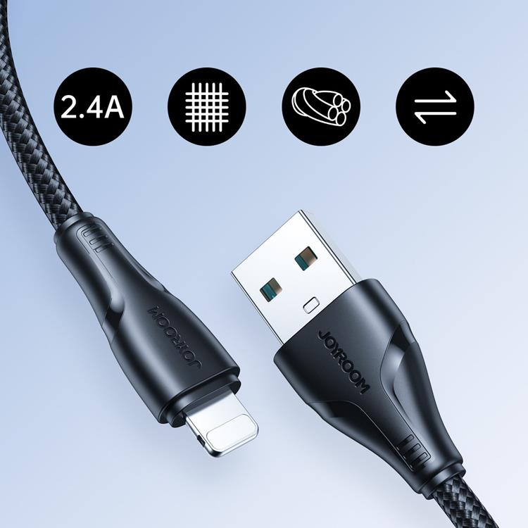 Joyroom Joyroom Surpass USB-A till Lightning kabel 1.2m - Svart