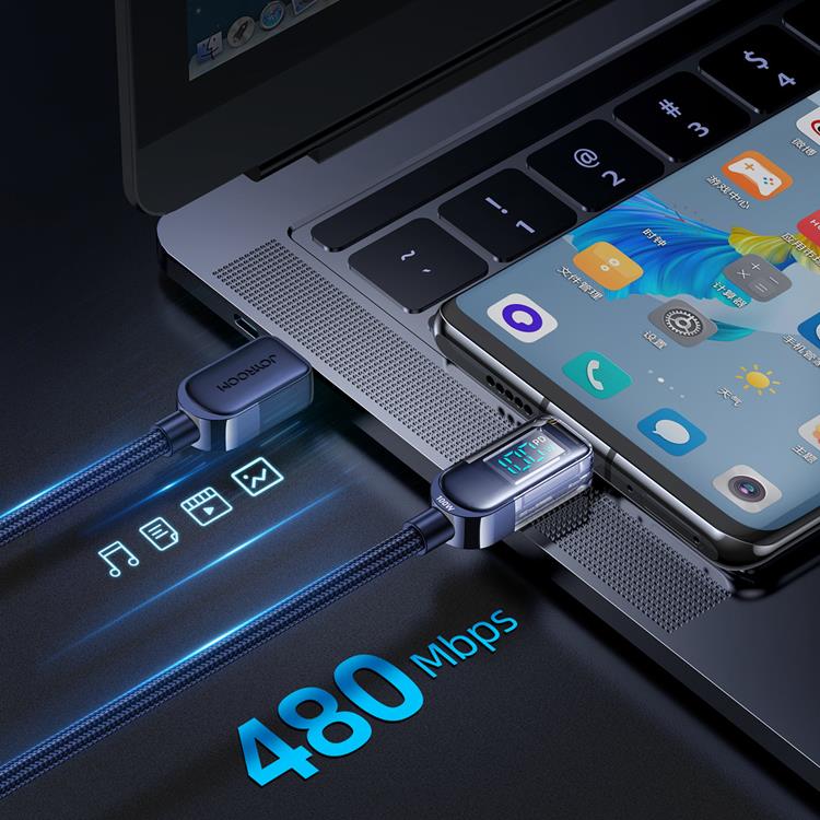 Joyroom Joyroom Fast USB-C till USB-C kabel 100W 1.2m - Blå