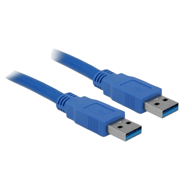 UTGATT1 DeLock USB 3.0 Kabel Typ-A Hane Till Typ-A Hane 1.5 m - Blå