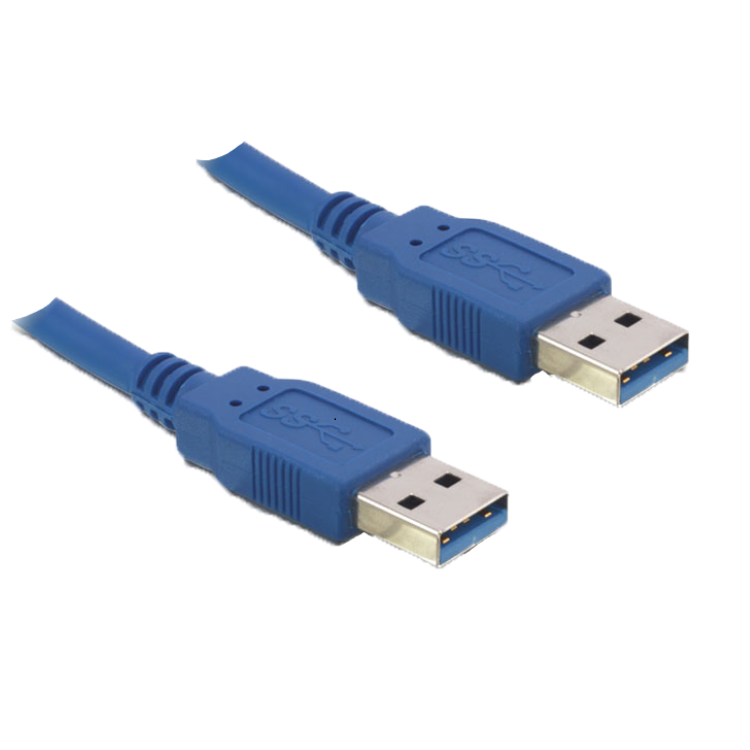 UTGATT DeLock USB 3.0 Kabel Typ-A Hane Till Typ-A Hane 1 m - Blå