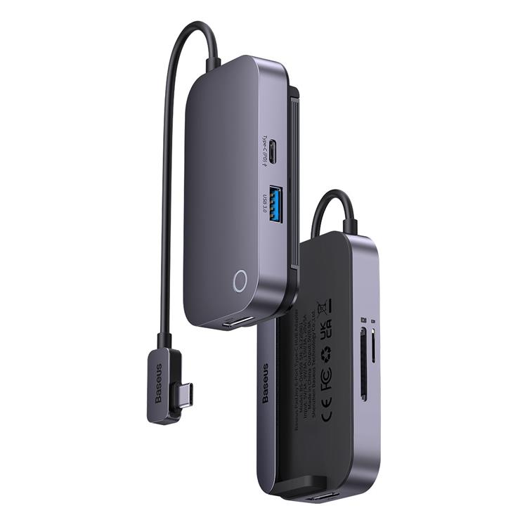 BASEUS Baseus 6in1 Universal HUB USB-C - Mörk Grå