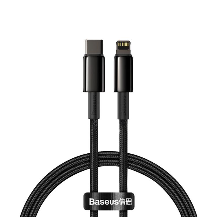 BASEUS Baseus USB-C till Lightning kabel 20 W 1m Fast - Svart