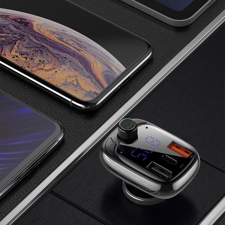 BASEUS Baseus Billaddare USB Till USB-C Transmitter - Svart