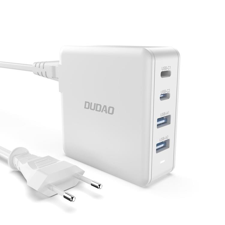 Dudao Dudao GaN Väggladdare 2 x USB Till 2x USB-C 100W - Vit