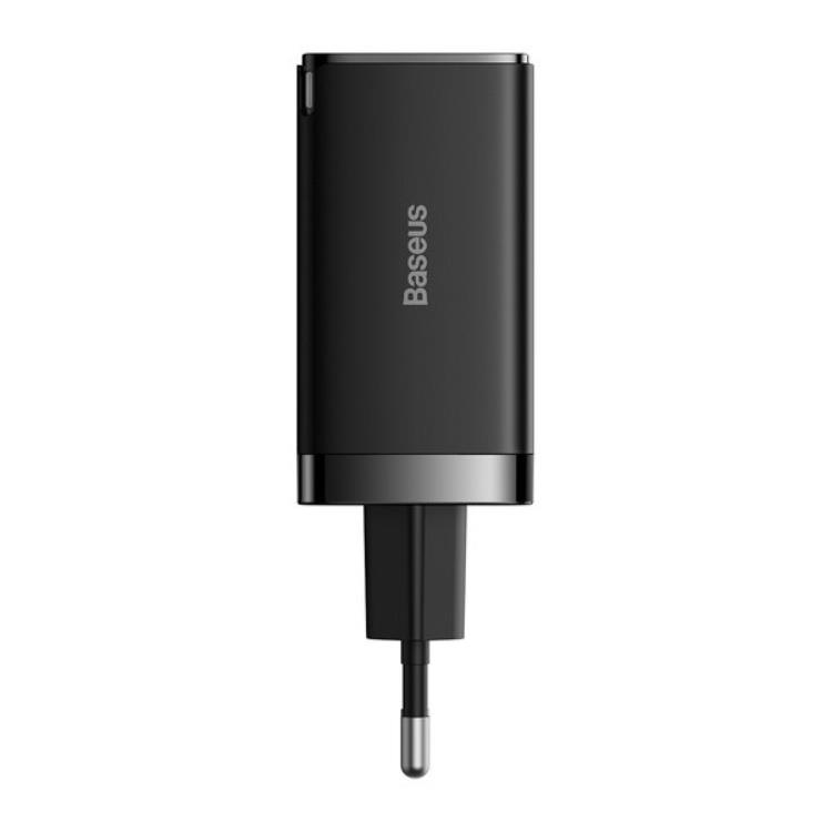 BASEUS Baseus Väggladdare 65W USB/2xUSB-C USB-C Kabel 100W - Svart