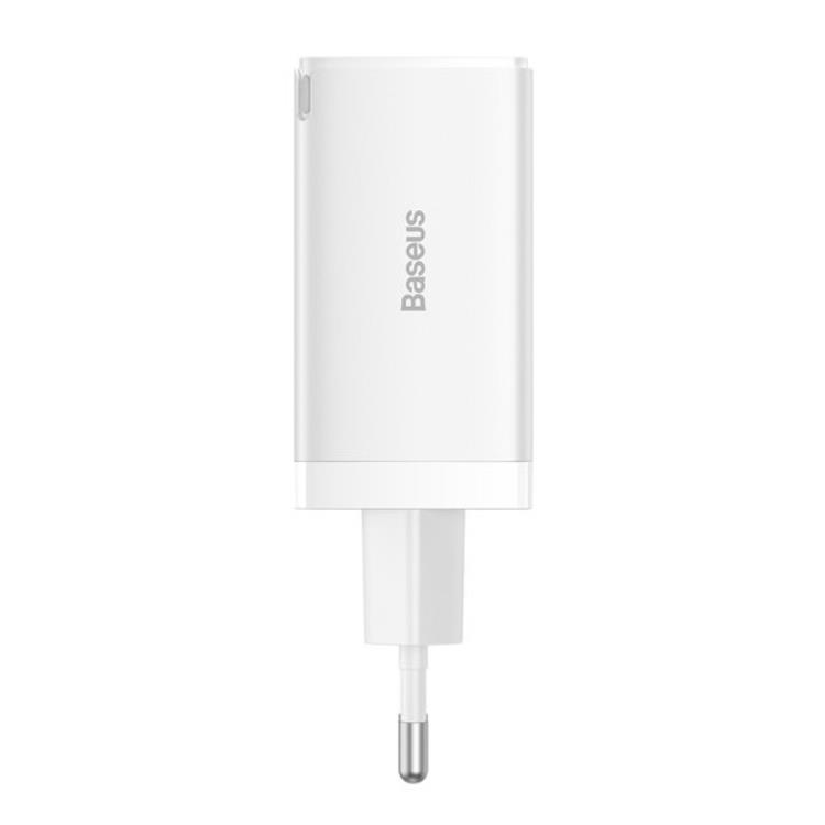 BASEUS Baseus Väggladdare 65W USB/2xUSB-C USB-C Kabel 100W - Vit