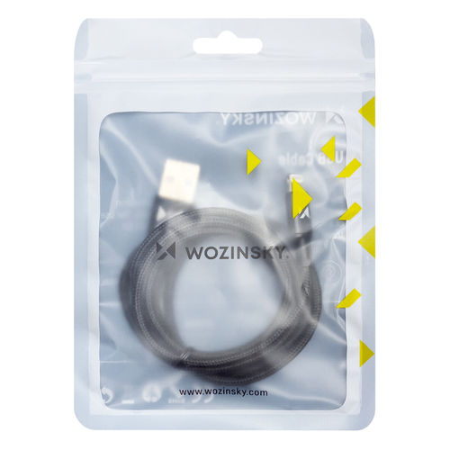 Wozinsky Wozinsky USB-A till Lightning kabel 1m - Svart