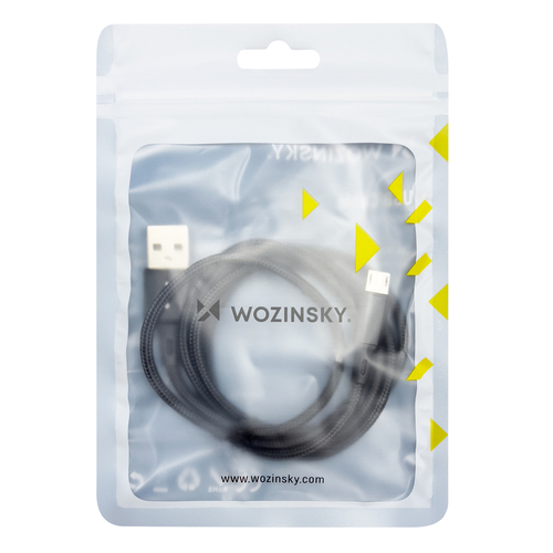 Wozinsky Wozinsky Micro USB Kabel 1m - Svart