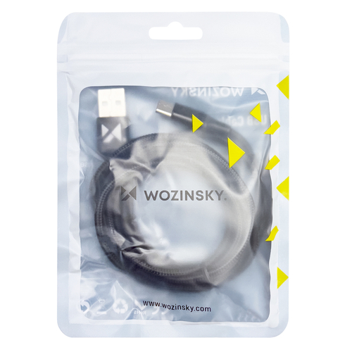 Wozinsky Wozinsky USB-C till USB-A kabel 2m - Svart