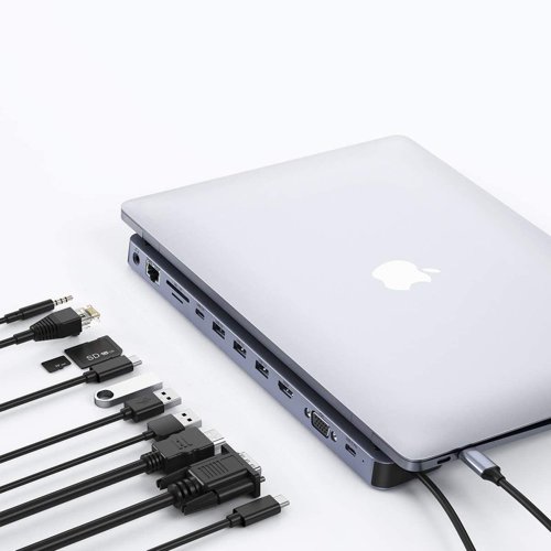 Choetech Choetech Docking Station HUB USB-C - Grå