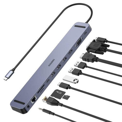 Choetech Choetech Docking Station HUB USB-C - Grå