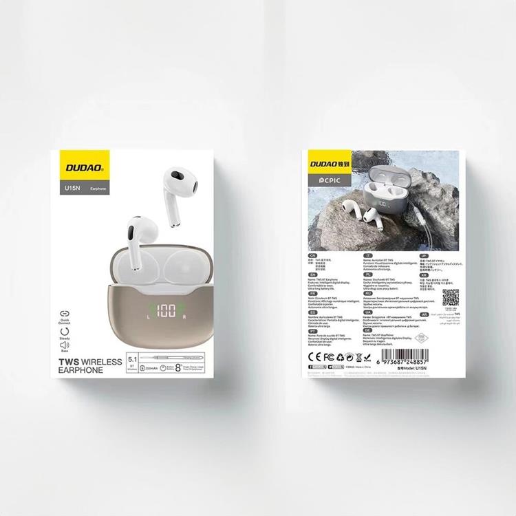 Dudao Dudao TWS Bluetooth Trådlös Hörlurar U15N