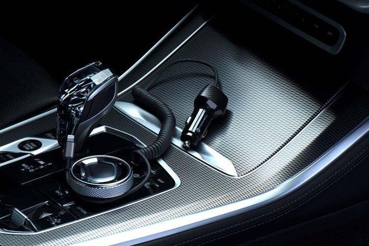 Forcell Forcell Billaddare USB 18W Till Lightning Kabel 20W - Svart