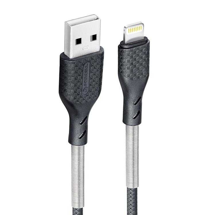 Forcell Forcell Carbon USB Till Lightning Kabel 1m - Svart