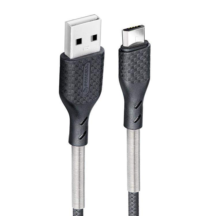 Forcell Forcell Carbon USB Till Micro USB Kabel 1m - Svart
