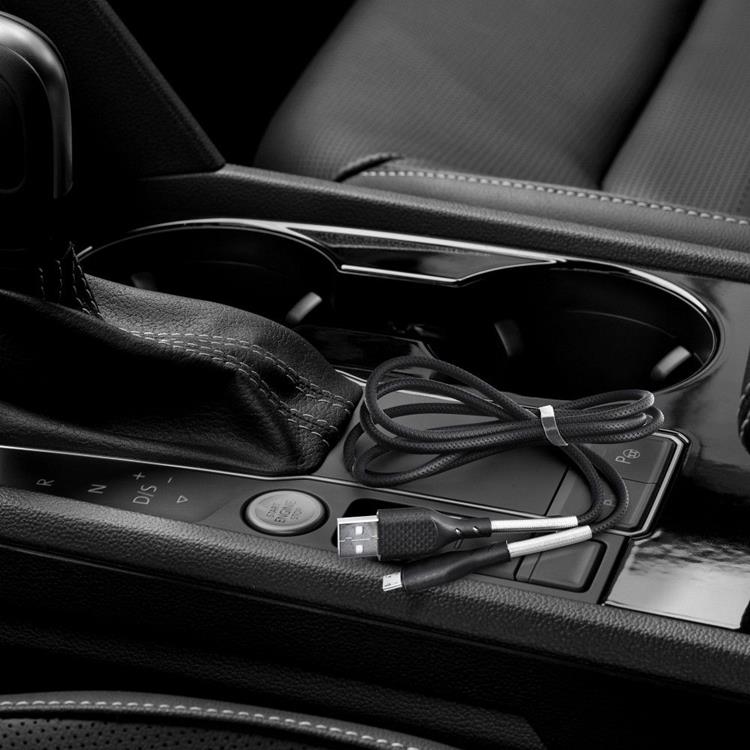 Forcell Forcell Carbon USB Till Micro USB Kabel 1m - Svart