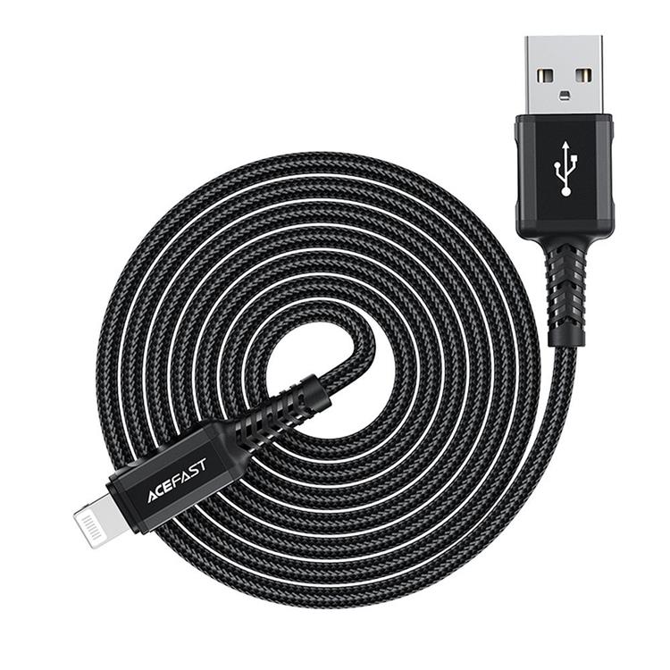 Acefast Acefast USB-A till Lightning kabel 1.8m - Svart