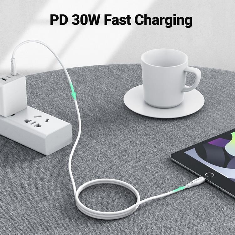 Acefast Acefast USB-C till Lightning kabel 30W 1.2m - Vit