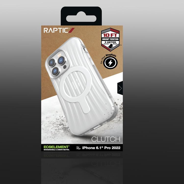 Raptic Raptic iPhone 14 Pro Skal Magsafe Clutch - Transparent
