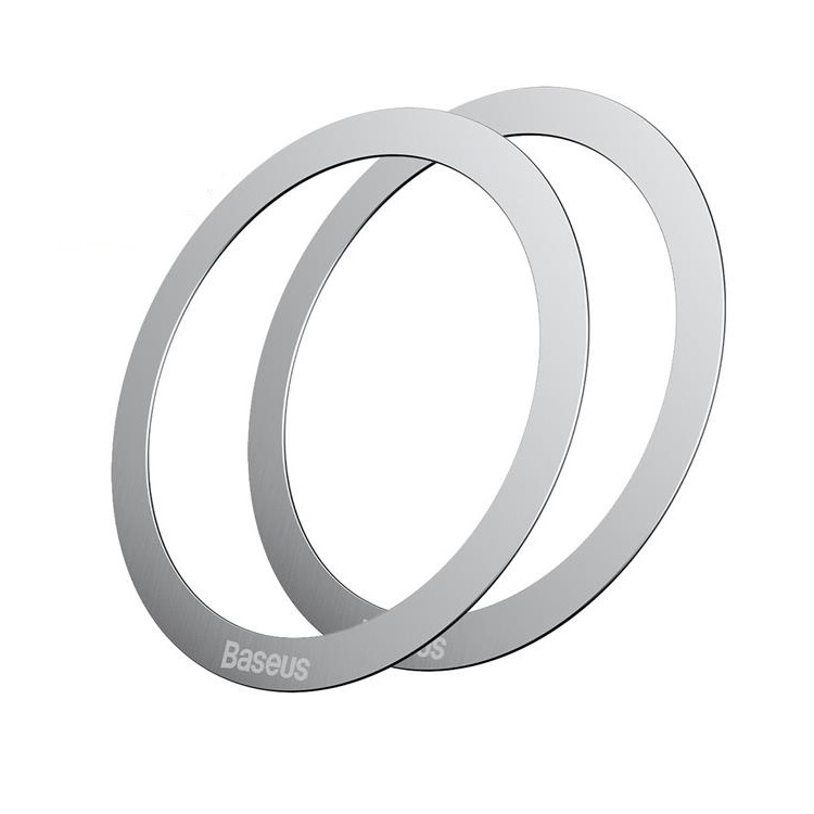 BASEUS Baseus Halo MagSafe Magnetic Ring 2 Pcs - Silver