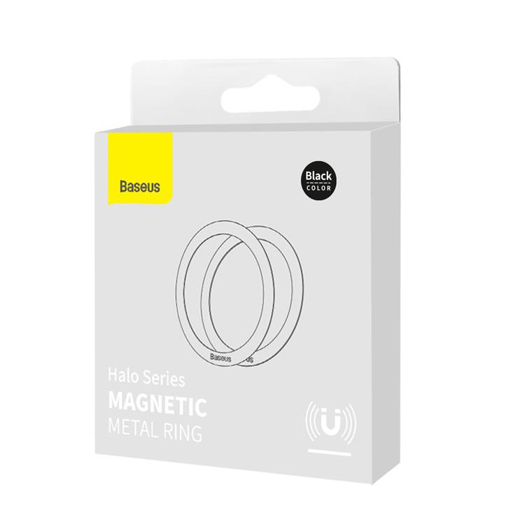 BASEUS Baseus Halo MagSafe Magnetic Ring 2 Pcs - Svart