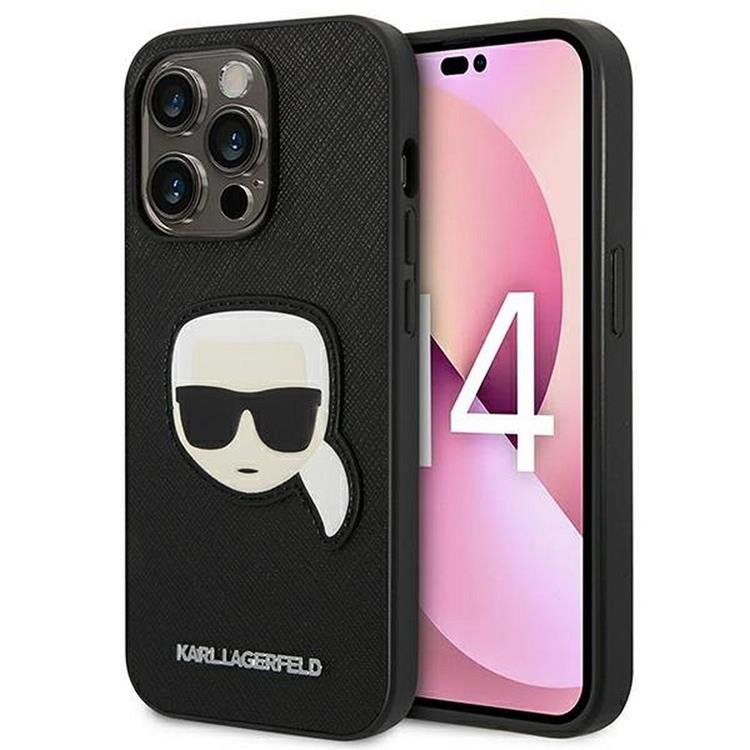 KARL LAGERFELD Karl Lagerfeld iPhone 14 Pro Skal Original Faceplate - Svart