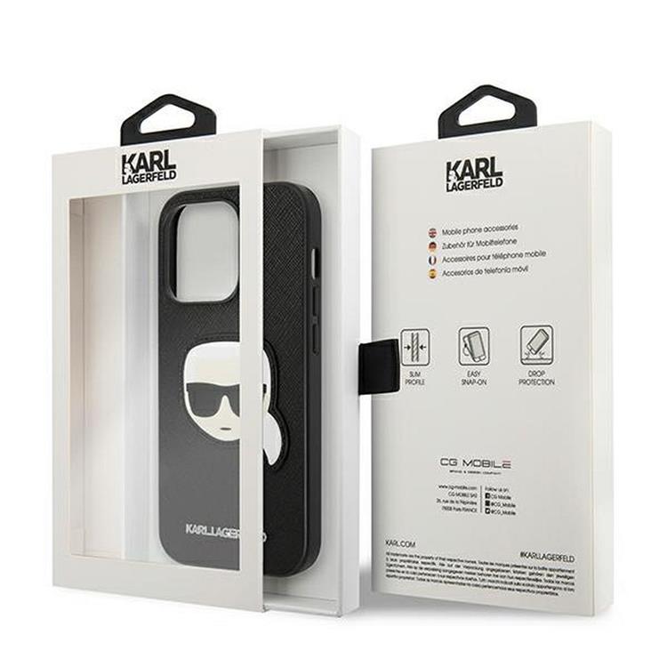KARL LAGERFELD Karl Lagerfeld iPhone 14 Pro Skal Original Faceplate - Svart