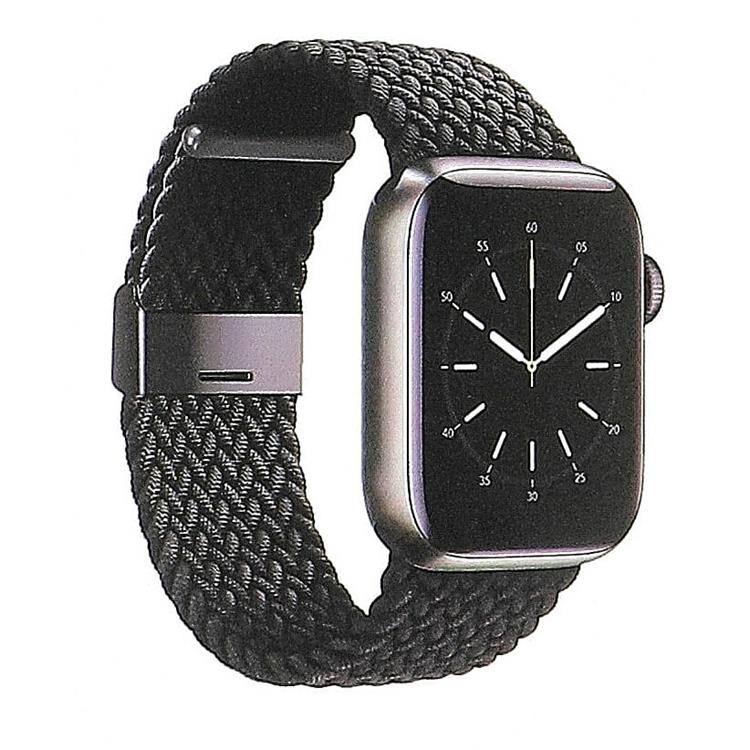 GEAR GEAR Apple Watch 2/3/4/5/6/7/SE (41/40/38mm) Flätat Armband - Svart