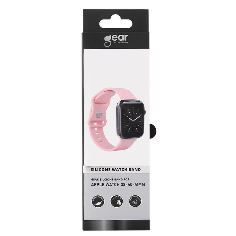 GEAR GEAR Apple Watch 4/5/6/7/8/SE (42/44/45mm) Silikon Armband - Rosa