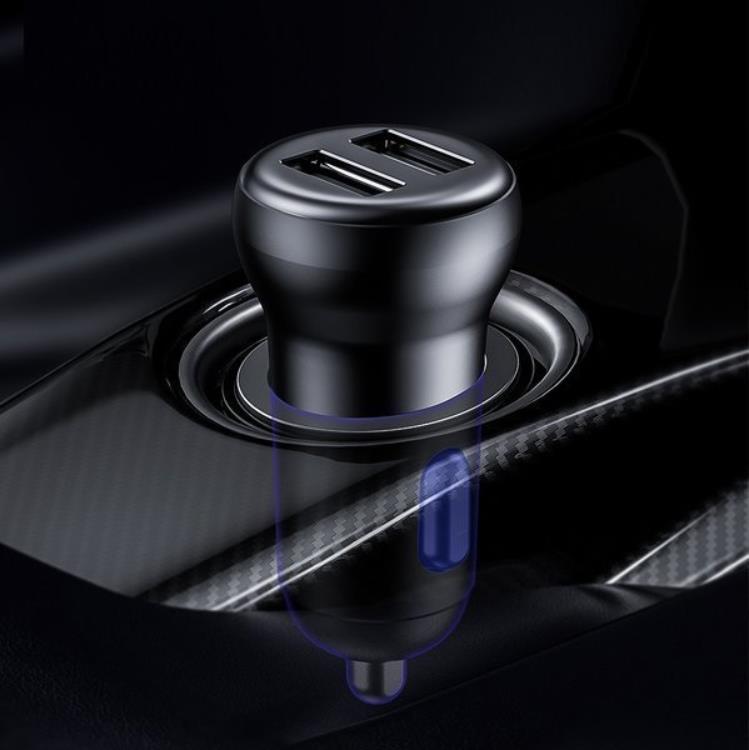 BASEUS Baseus Billaddare Med FM-Sändare Trådlös Bluetooth - Svart