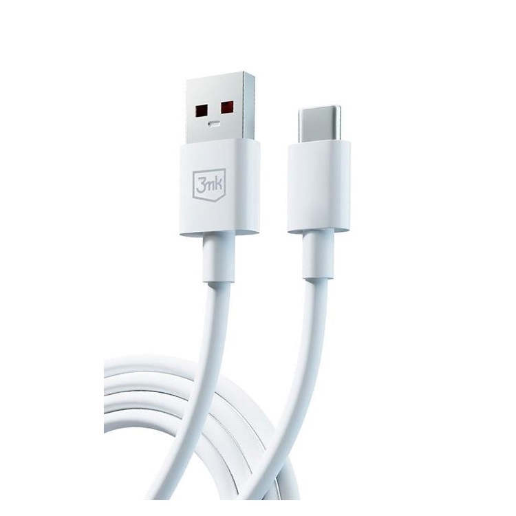 3MK 3mk Hyper USB-C till USB-A kabel 1.2m - Vit