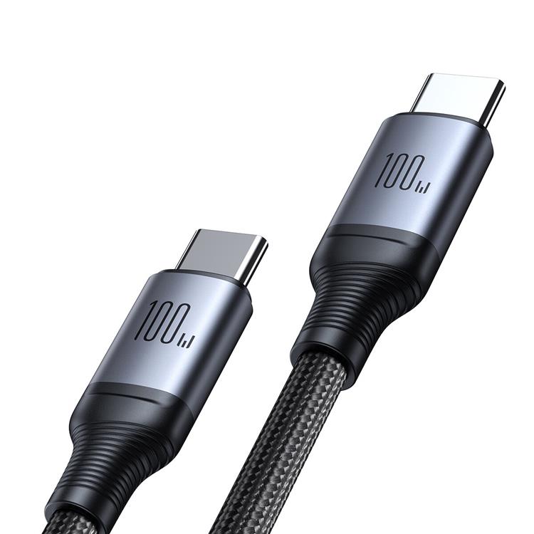 Joyroom Joyroom 2in1 USB-C till USB-C kabel 100W 1.5m - Svart