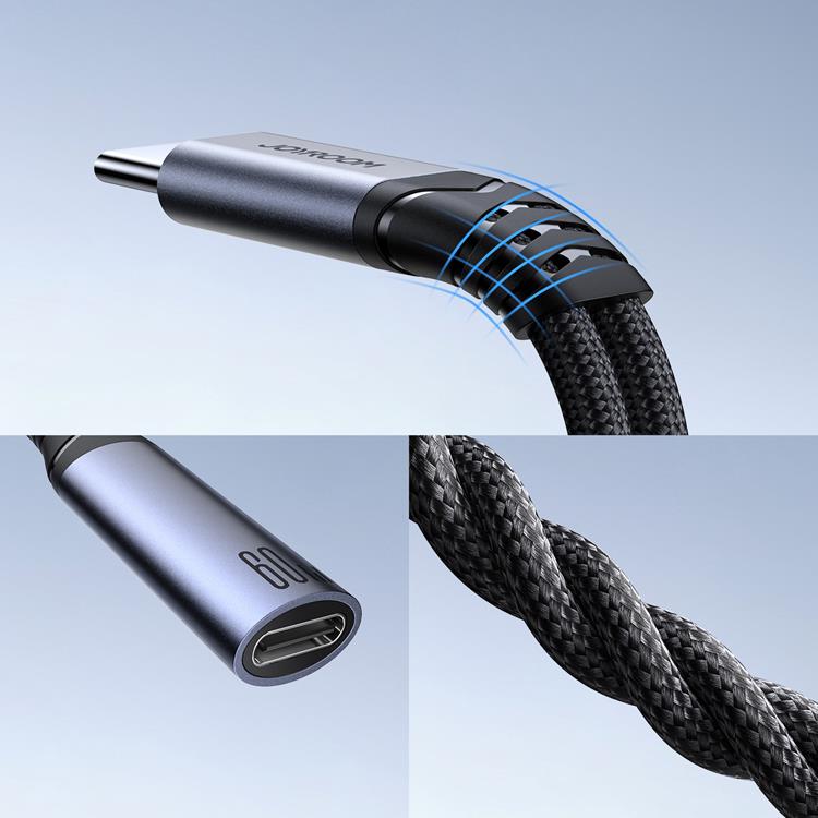 Joyroom Joyroom 2in1 DAC Adapter USB-C/USB-C/3.5 mm Mini Jack Svart