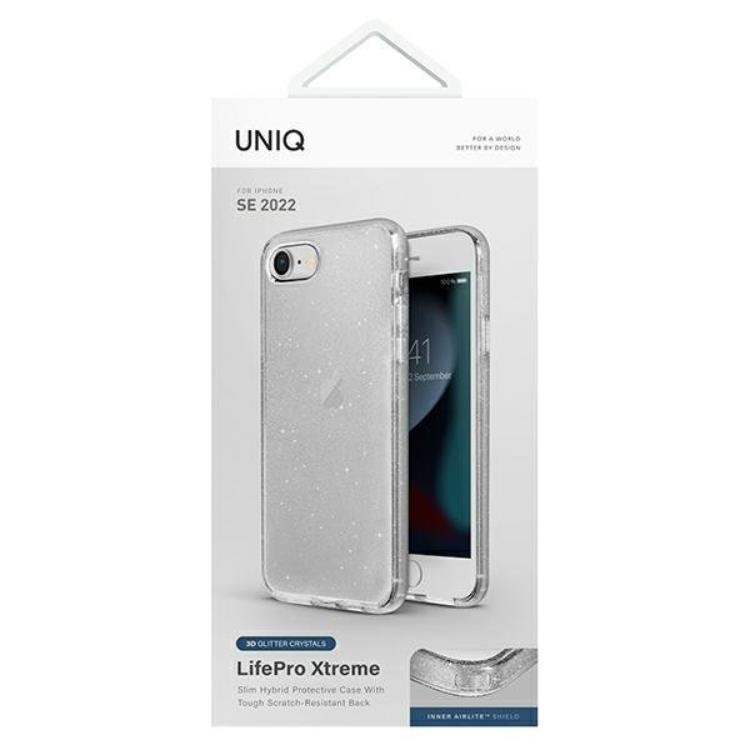 UNIQ Uniq iPhone 7/8/SE (2020/2022) Skal Xtreme - Transparent/Tinsel Clear
